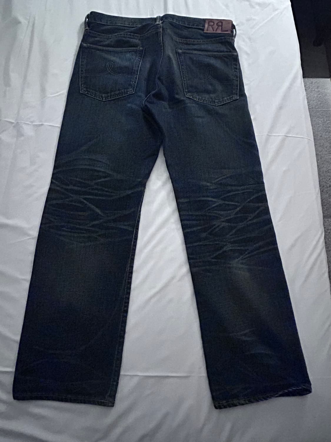RRL 기빈스 워싱 빈티지 파이브 포켓 데님 33x32 상품이미지2