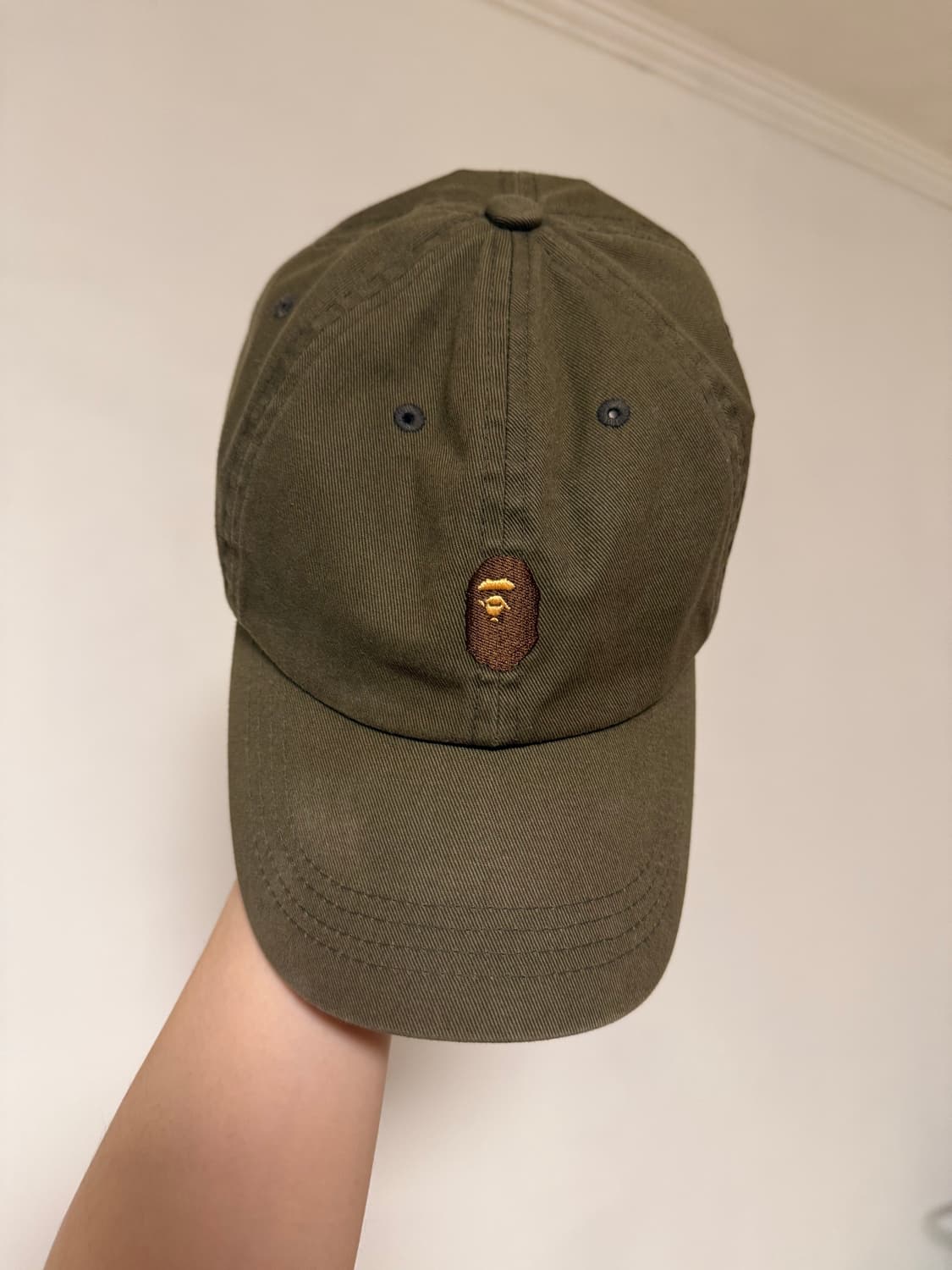 하자많음)bape 베이프 볼캡 카키 상품이미지1