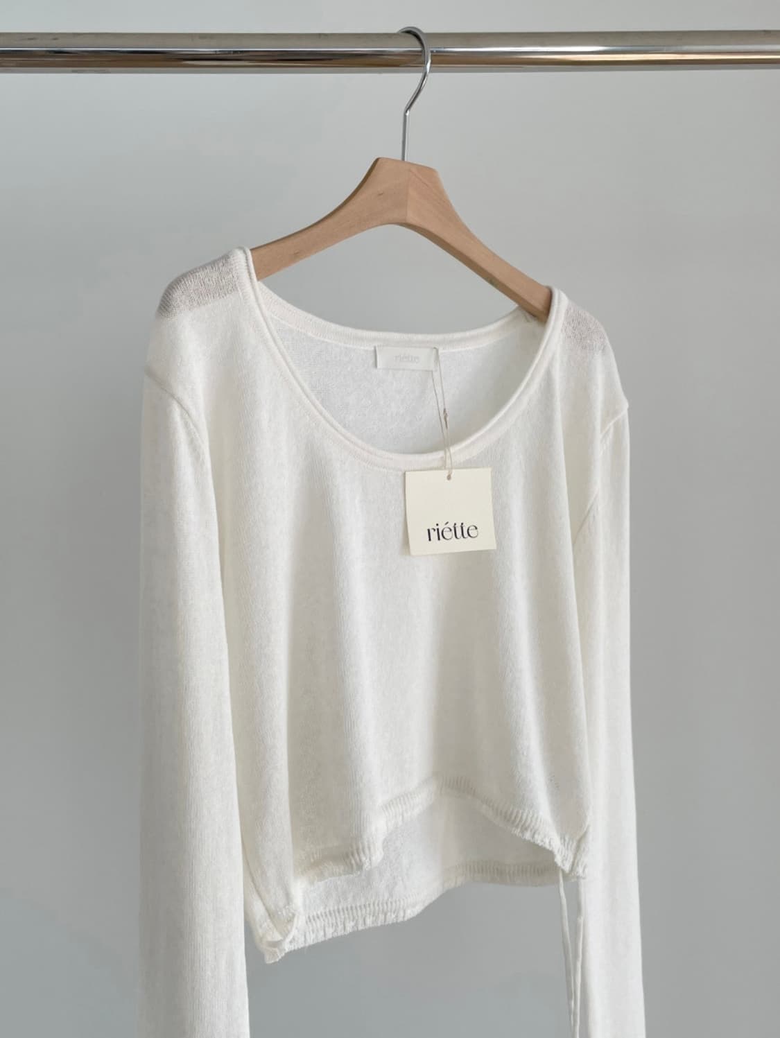 [리에뜨 Riette] 샌디 유넥 니트 (아이보리 / 택포함 새상품) 상품이미지1