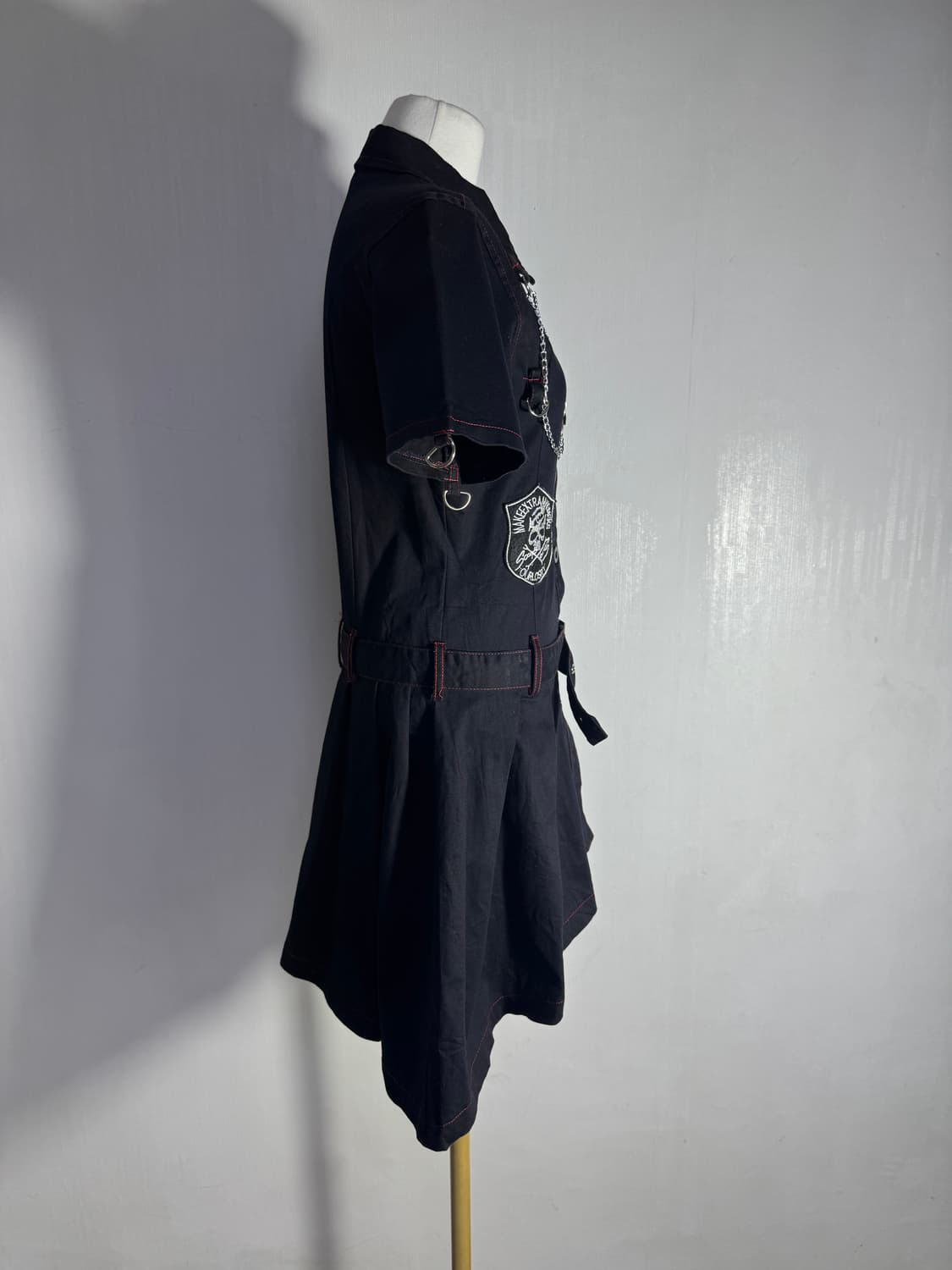 ACDC RAG 스컬 체인 어시메트리 스커트 원피스 펑크  상품이미지5