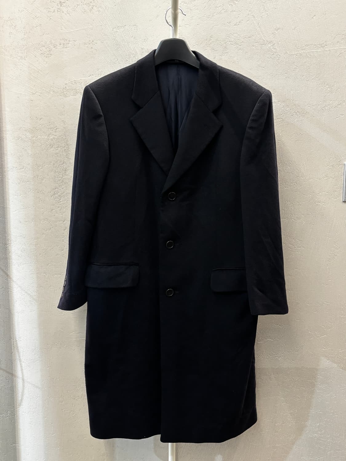 VALENTINO 클래식 캐시미어 100코트 블랙 L 상품이미지2