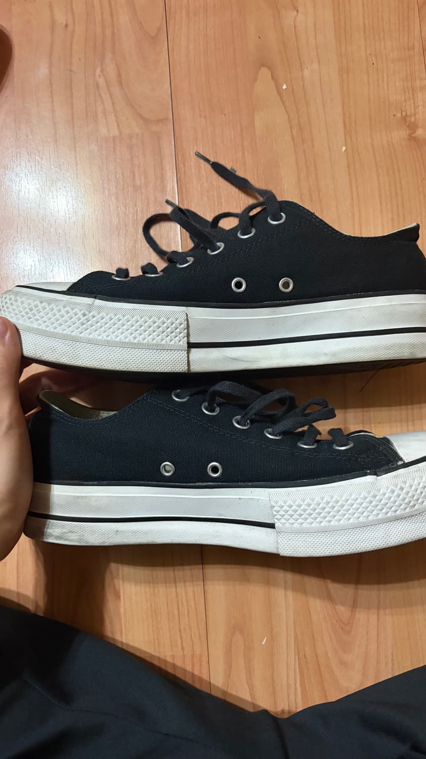 컨버스 척 테일러 올스타 리프트 로우 블랙 260 상품이미지3