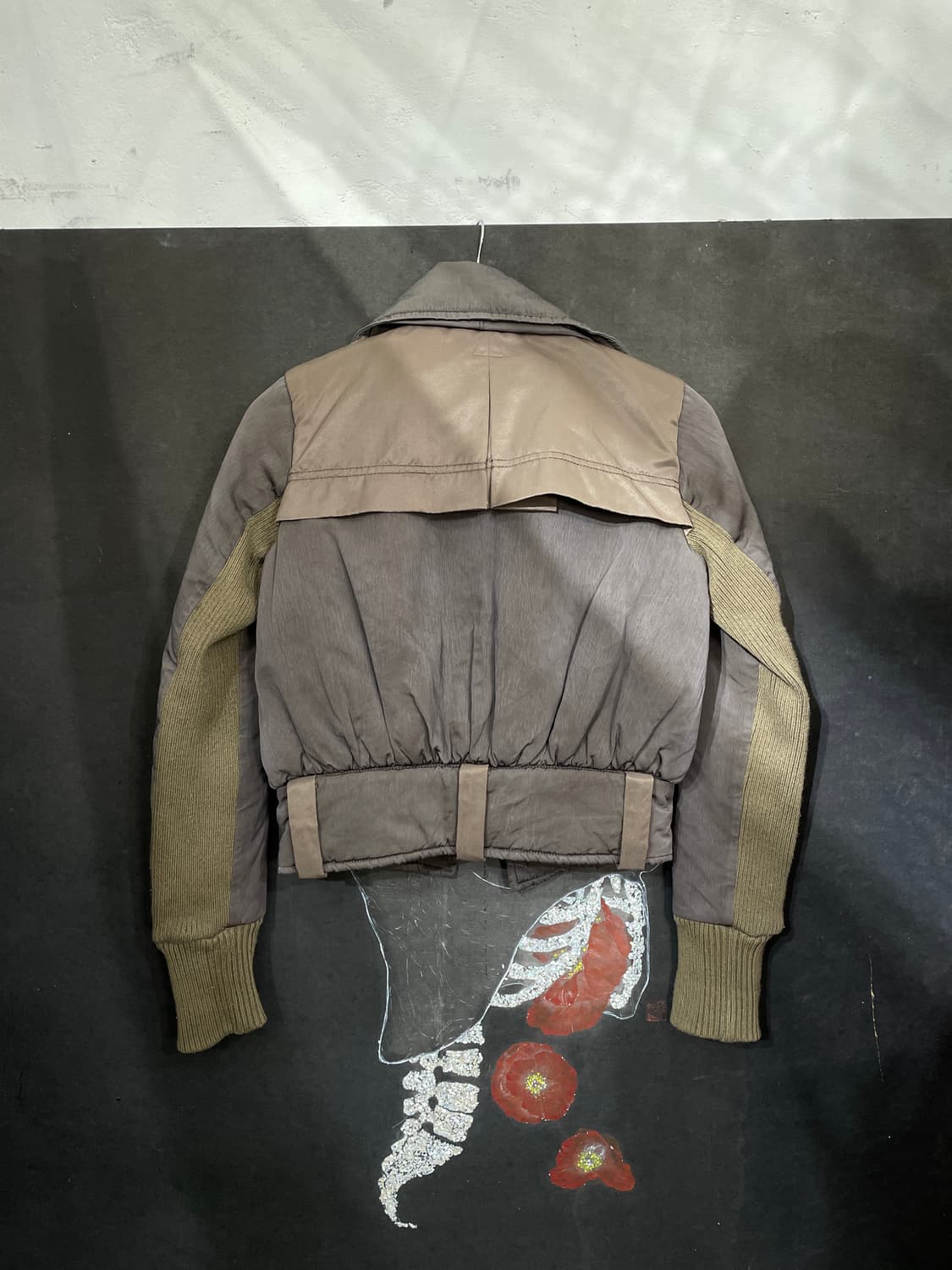 디젤 아카이브 y2k 바이커 봄버 자켓 브라운 패딩 점퍼 S 상품이미지8