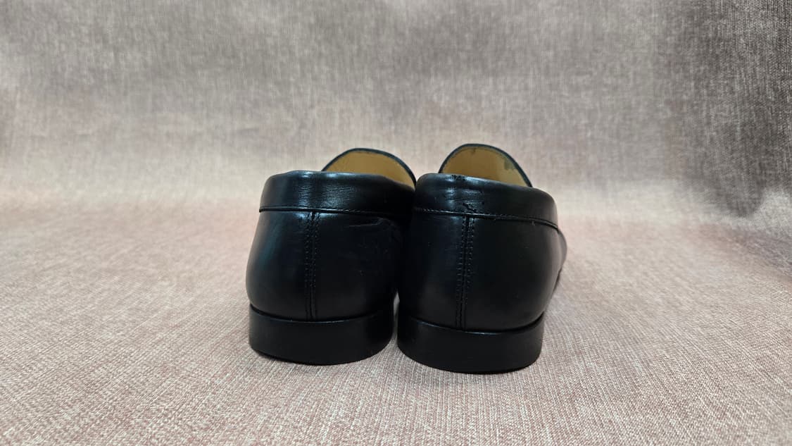 페라가모 정품 255-260mm- 간치니 블랙레더 로퍼 상품이미지5