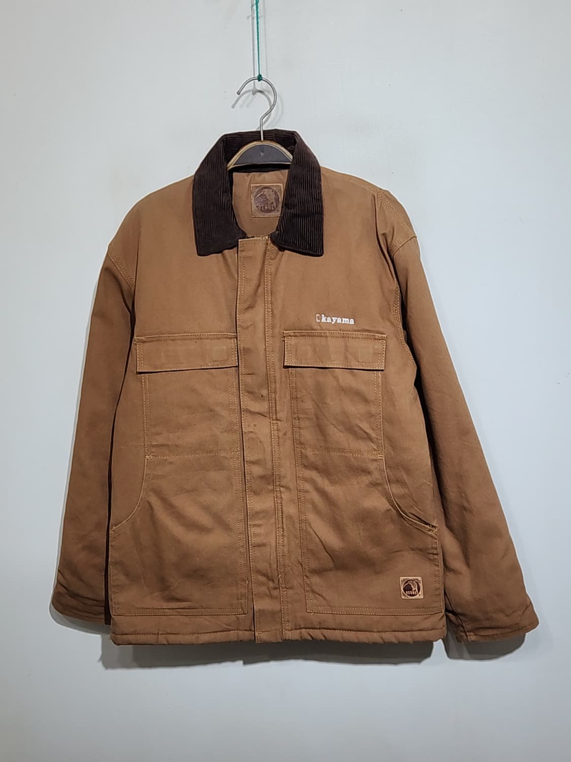 (M) 베른 초어자켓 된장색 워크자켓 안감누빔 아메카지 상품이미지1
