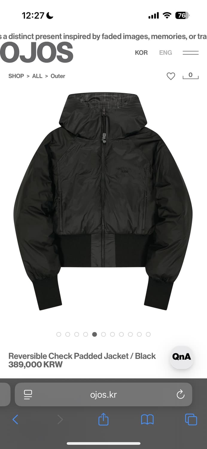 ojos 신상 패딩 상품이미지5