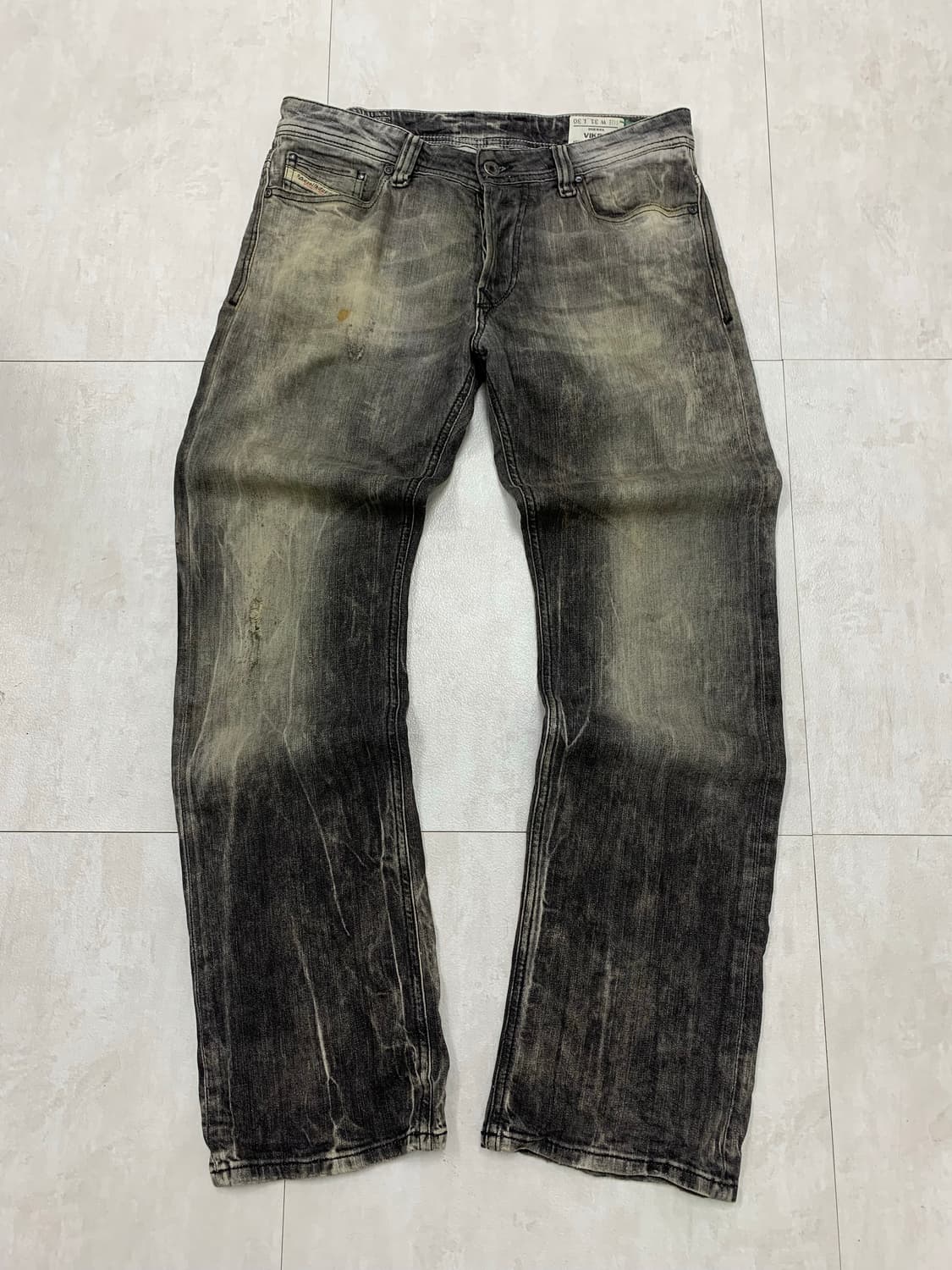 디젤 빈티지 블랙 데님 팬츠  상품이미지1