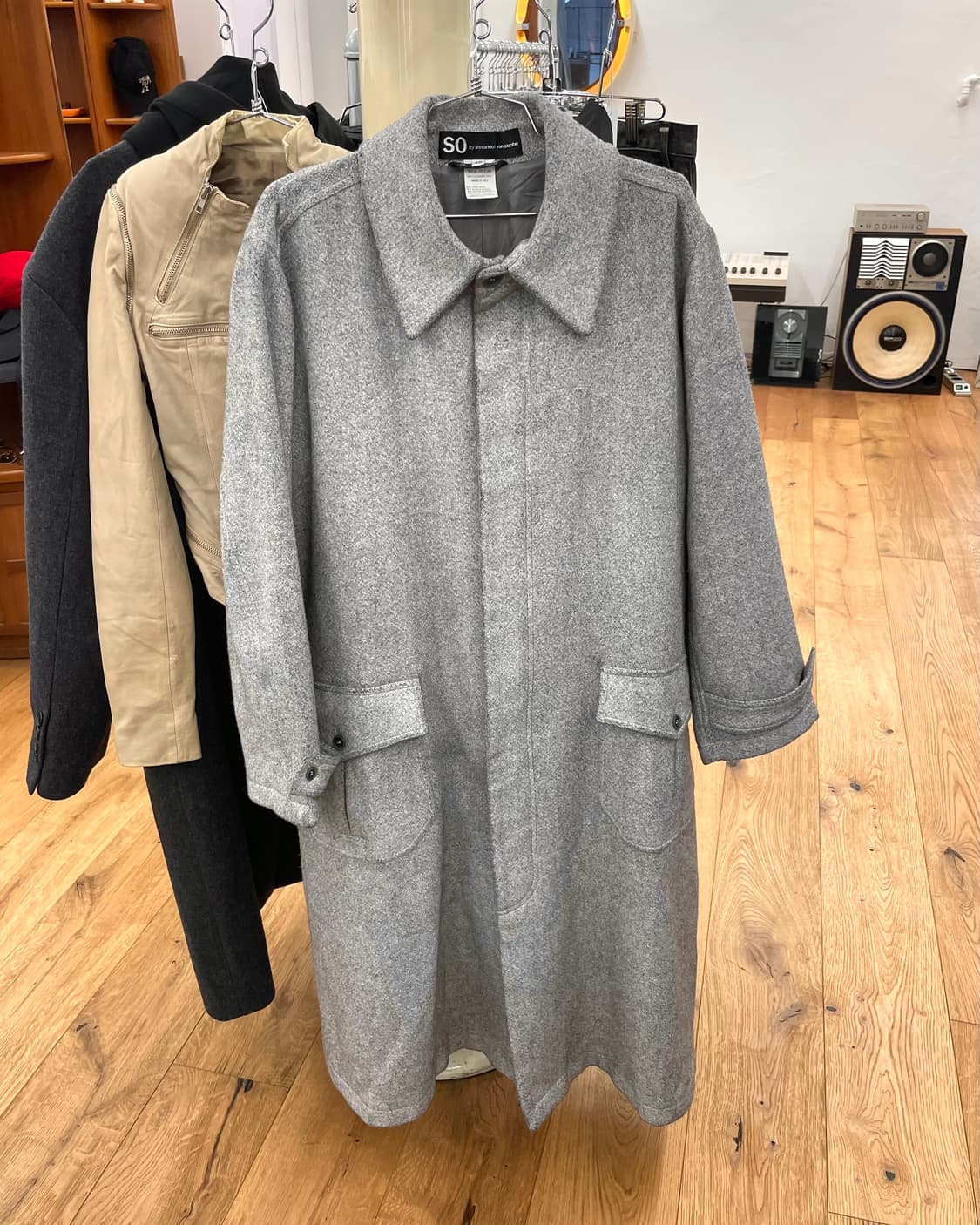 [48] SO 알렉산더반슬롭 오버사이즈 울 코트 상품이미지6