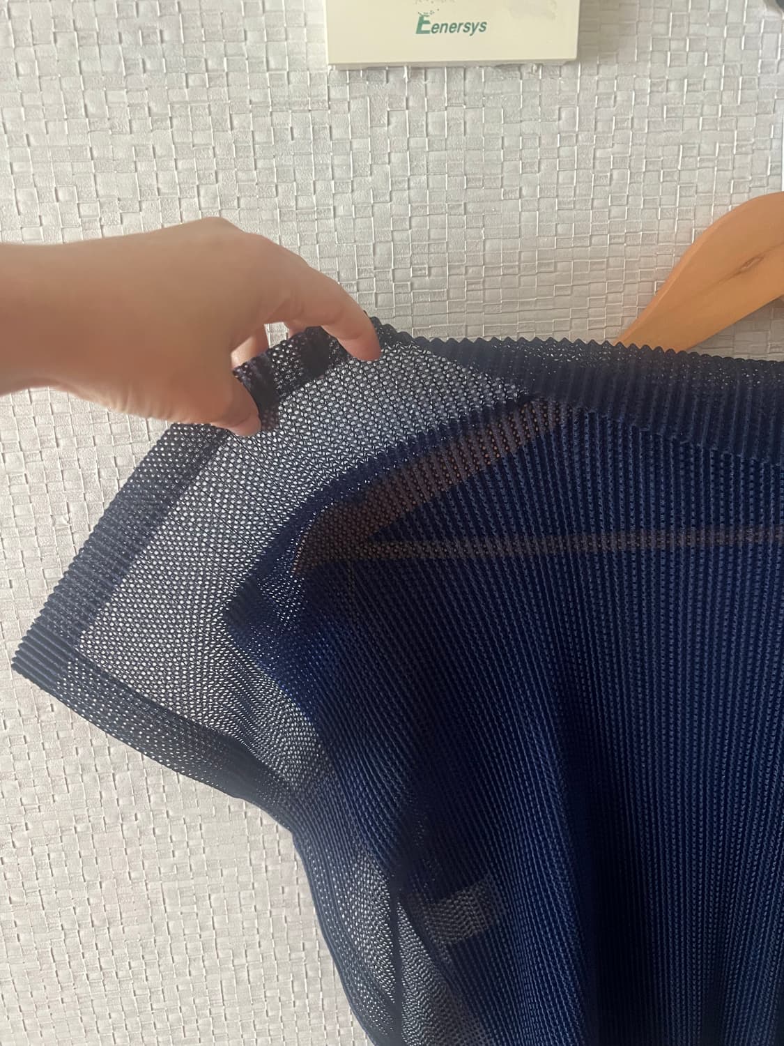 플리츠플리즈 쉬어 스퀘어 반팔 탑 상품이미지6