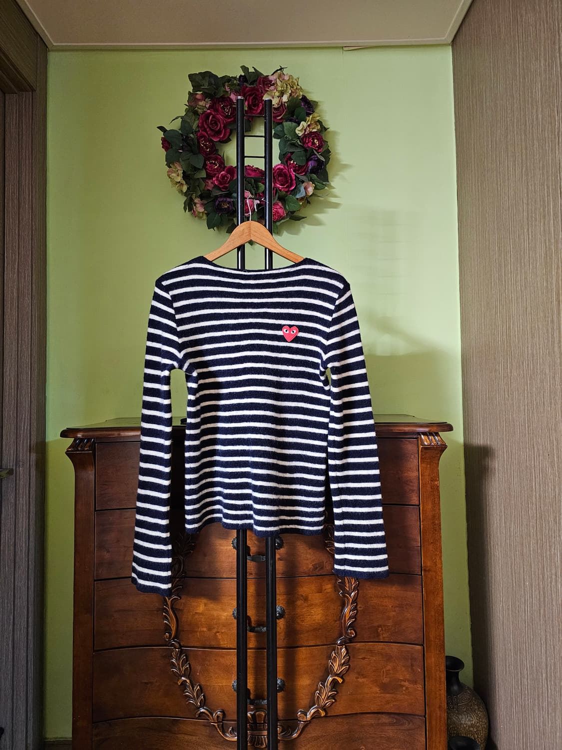 꼼데가르송 모100% 단가라니트 상품이미지1