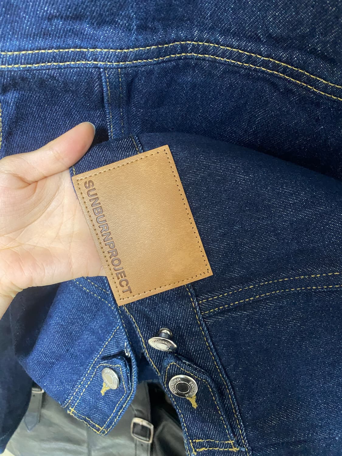 썬번프로젝트 집업 데님 자켓 인디고 S 상품이미지5