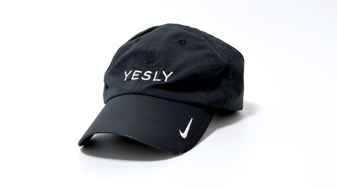 나이키 헤리티지86 드라이핏 검정 볼캡 ‘Yesly’ 상품이미지2