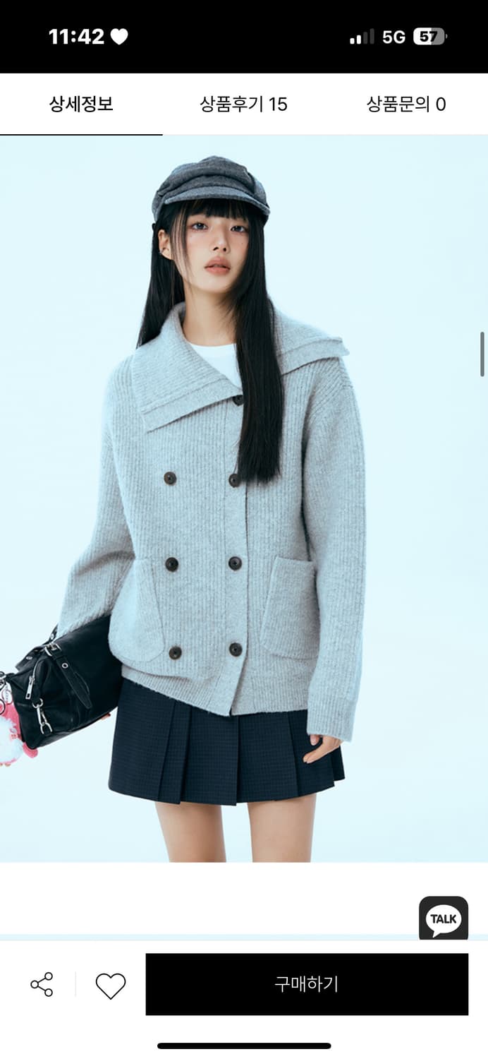 미쏘 플리츠 미니 스커트 새 제품 상품이미지1