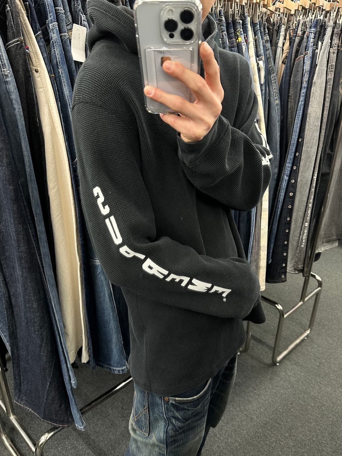 L) 슈프림 와플 후드티 사이드 프린팅 상품이미지2