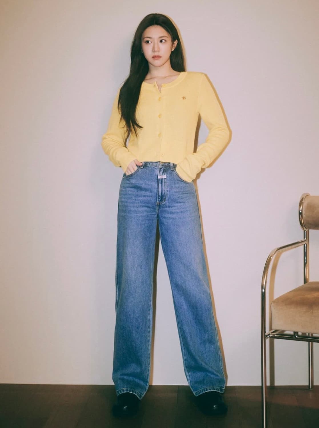 마리떼 프랑소와 저버 마리떼W 하이스트레이트 데님 팬츠 블루 28사이즈 상품이미지5