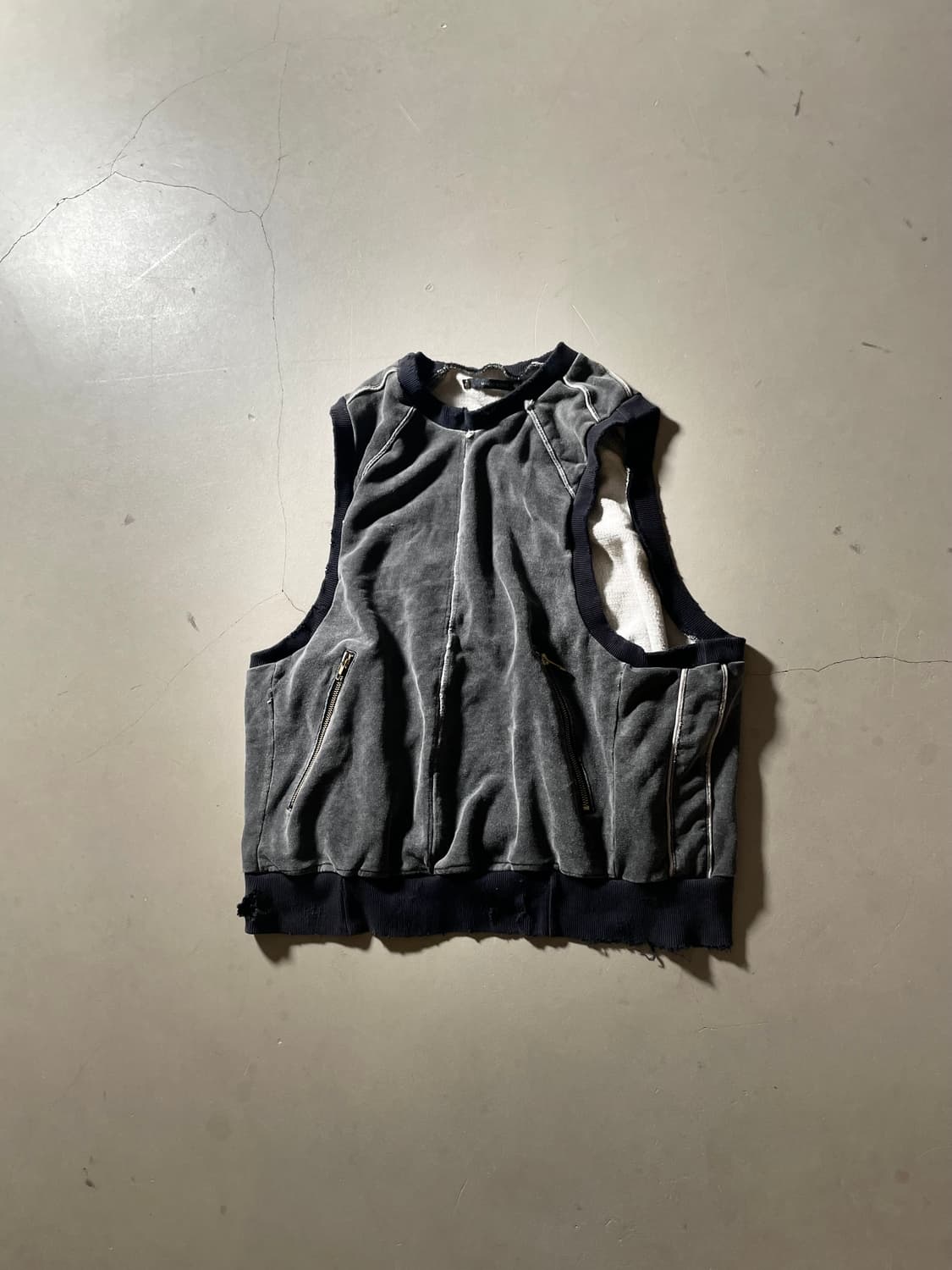  Maniac Works Zip-up Sweat Vest 상품이미지1