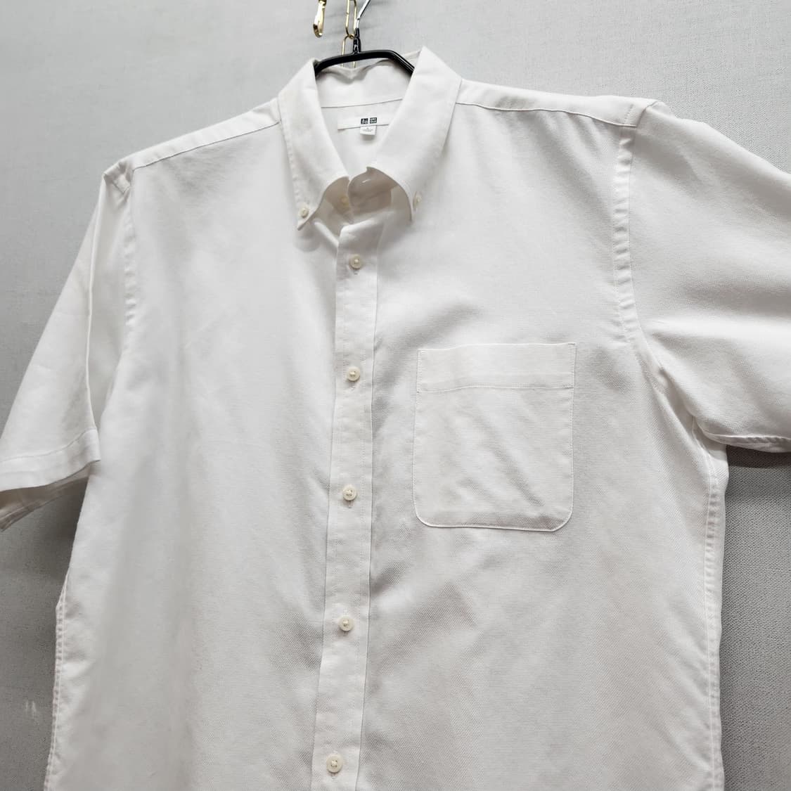 유니클로 원포켓 옥스포드 반팔셔츠 L(M~L) 상품이미지3