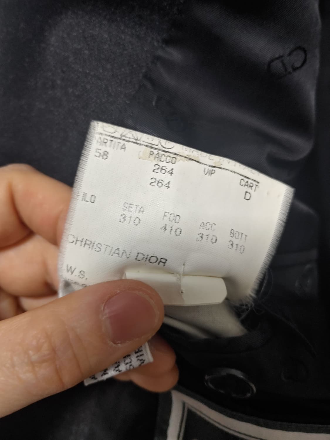 크리스찬디올  퓨어 울  남성  블레이저 자켓(정품)-52사이즈 상품이미지5