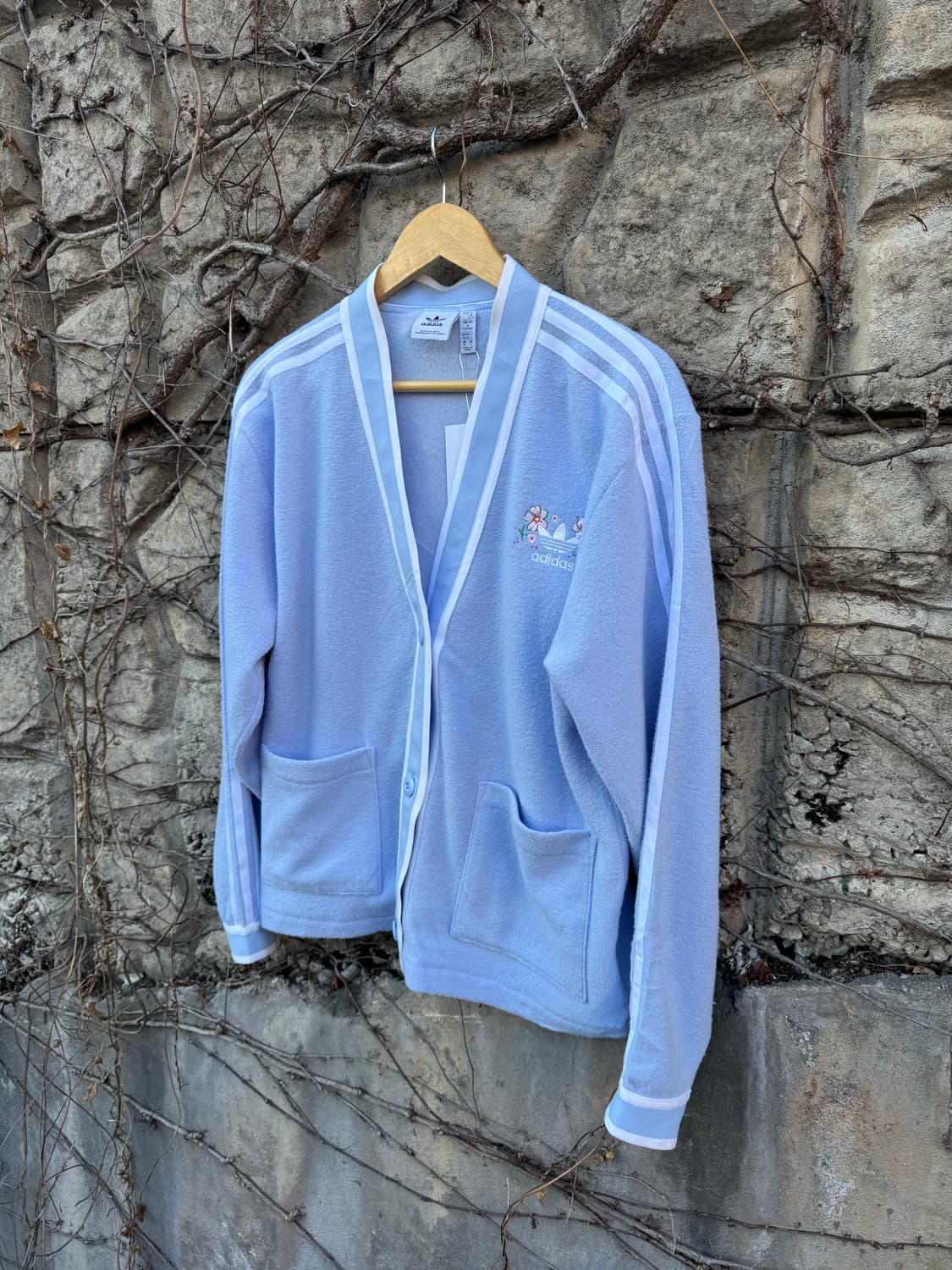아디다스 플라워 자수 타올 느낌 가디건 m 상품이미지3