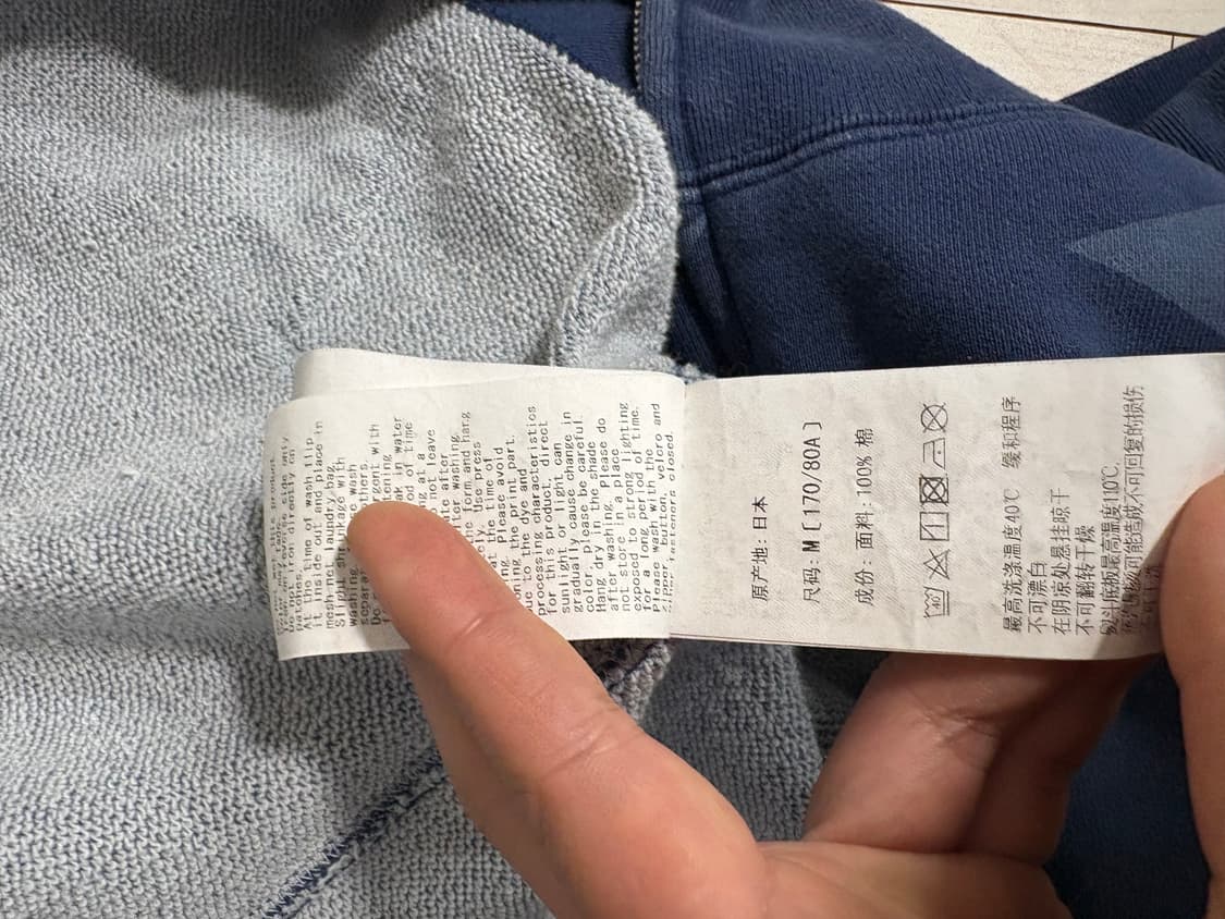 (M) 베이프 스타 샤크 네이비 (인디고) 후드집업 상품이미지5