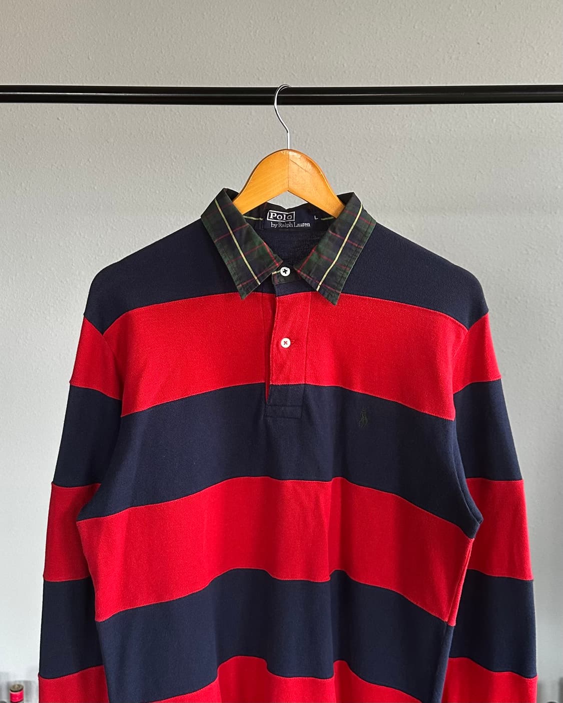 [L]폴로 랄프로렌 90s 스트라이프 럭비 티셔츠 상품이미지2
