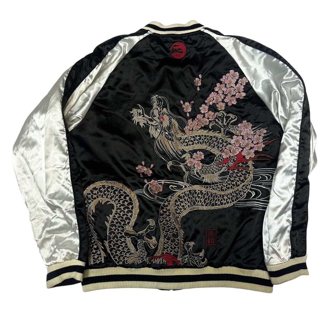 JPN Vintage 리버시블 오리엔탈자수스카쟌 100 상품이미지1