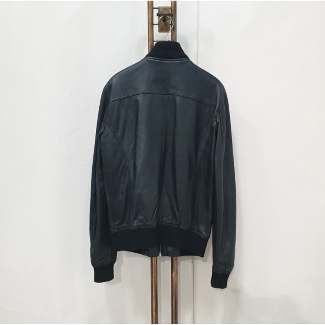 자라 맨 싱글 양가죽 블루종 자켓 S 상품이미지4