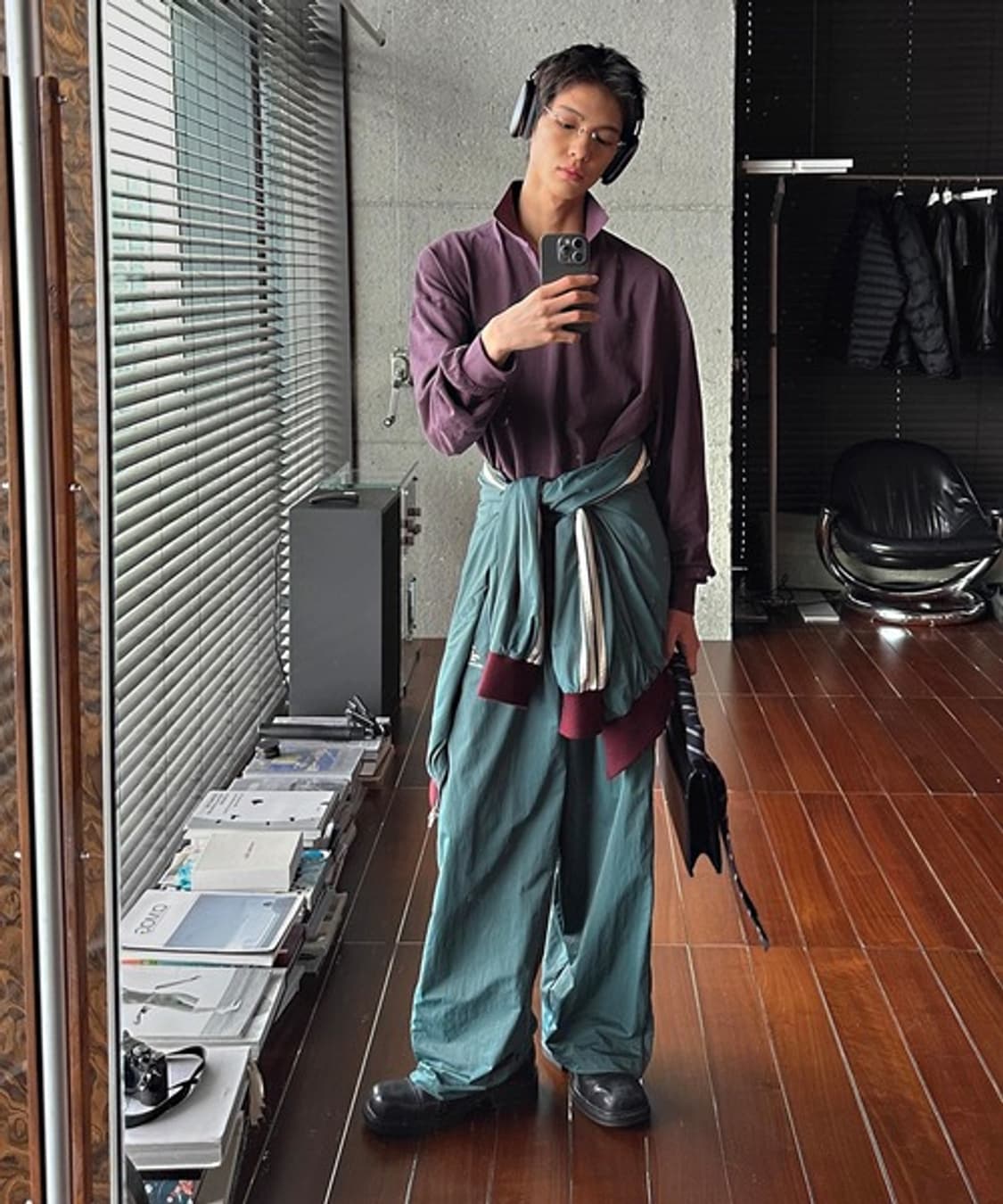 모델 키주로 타카타 원형 무테 안경 선글라스 빈티지 실버 상품이미지2