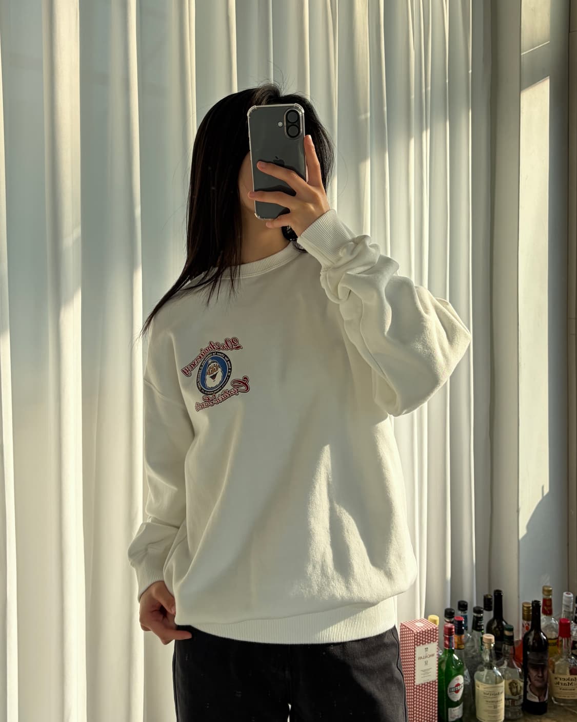 [L]캡틴산타 20주년 프린팅 화이트 맨투맨 상품이미지5