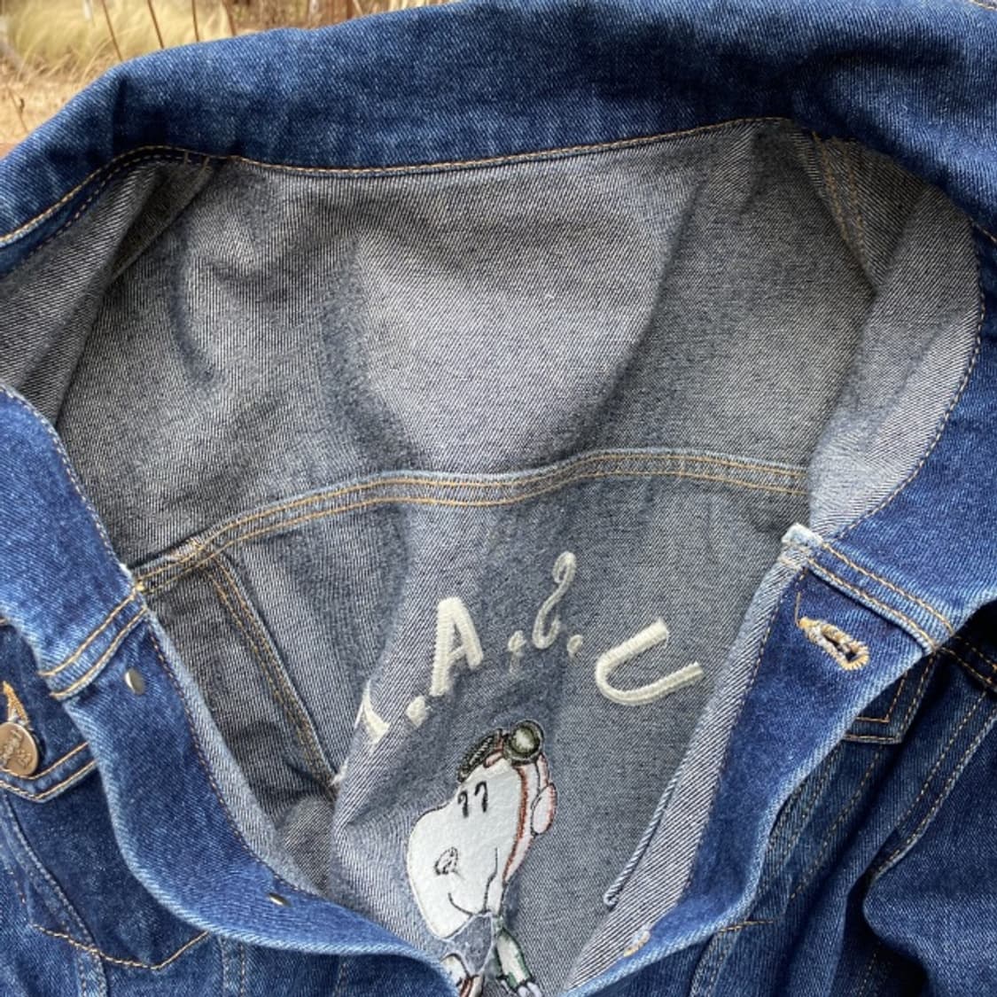 USA 스누피 공군 에디션 데님 자켓 상품이미지6