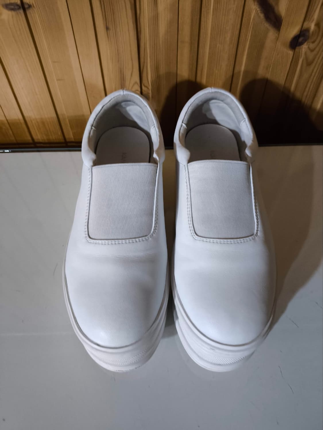 235mm 강자매 강시스터 소가죽 플랫폼 스니커즈 상품이미지4