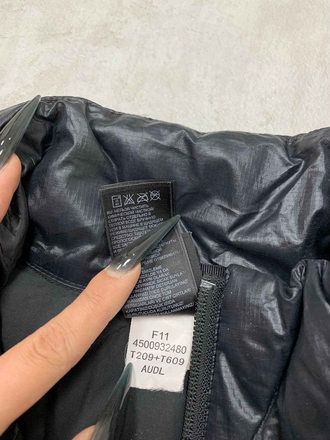 노스페이스 블랙 경량 패딩 #366 상품이미지6