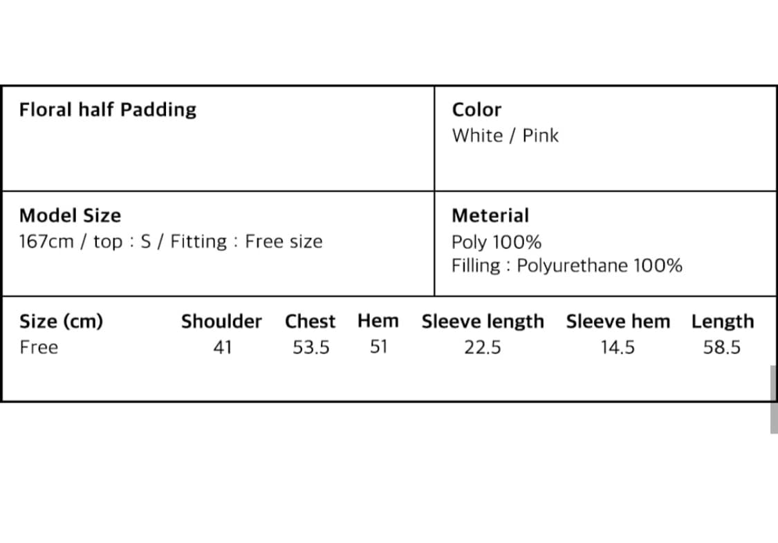 오헤시오 하프 패딩 핑크 상품이미지10