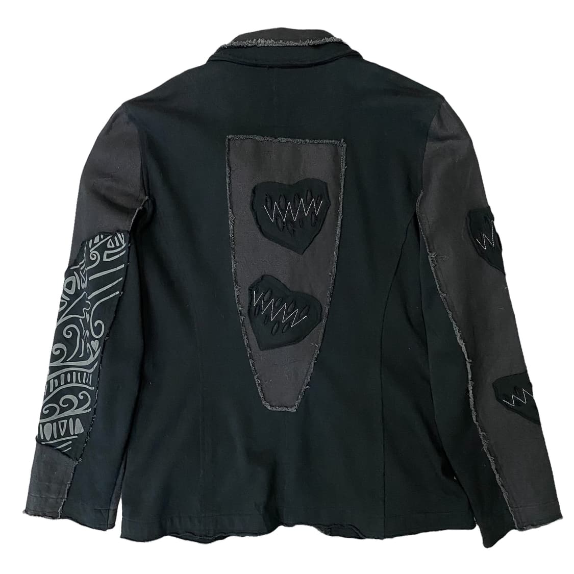 Jeune Dazur 코튼혼방 패치워크 싱글자켓 상품이미지4