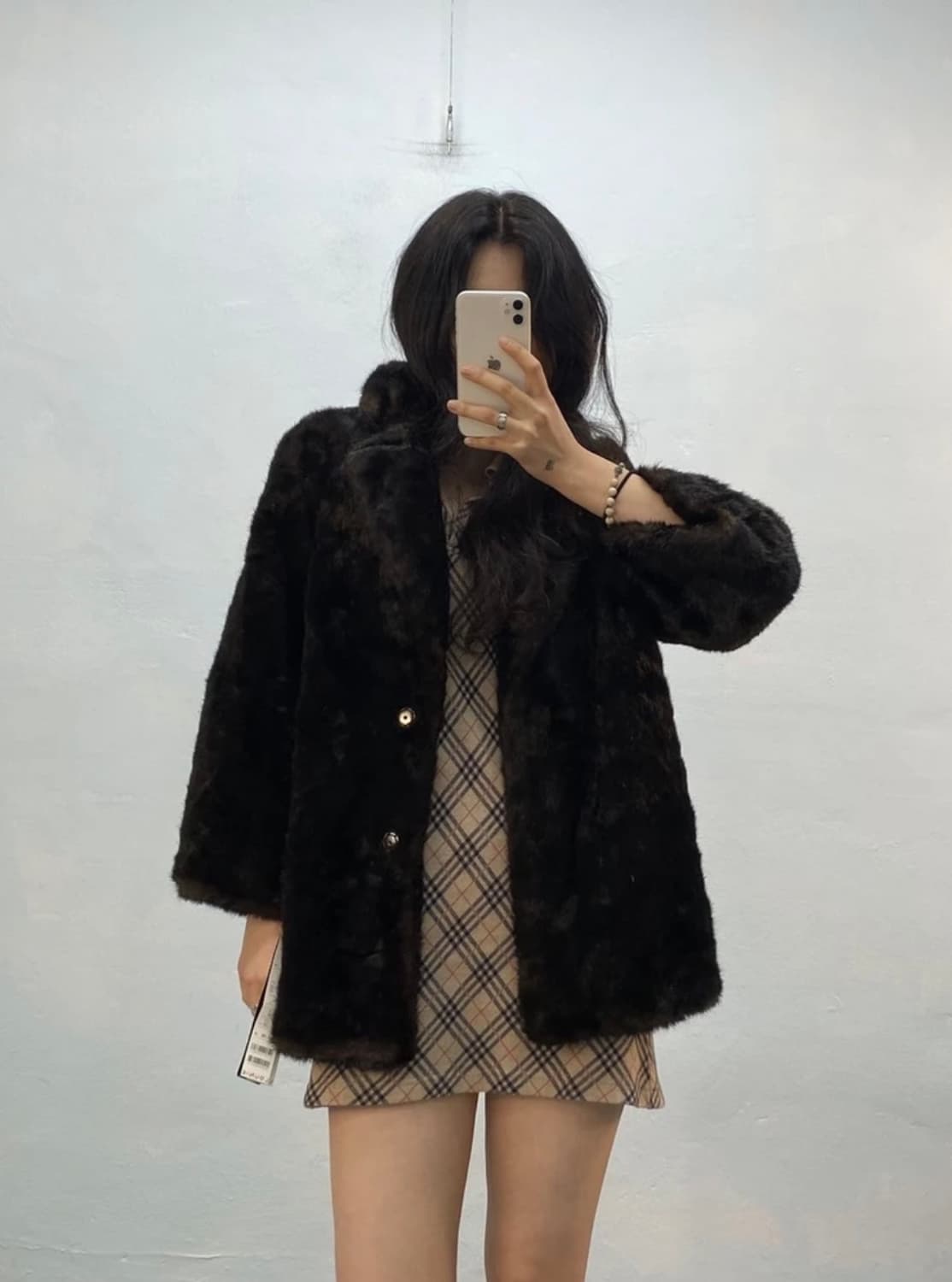 [8542](Dead stock)Lounie brown fur coat# 상품이미지2