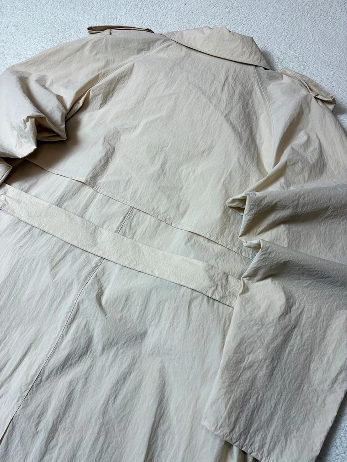 아모멘토 20ss 퍼티그 벨티드 롱 트렌치 코트 PN7841 상품이미지5