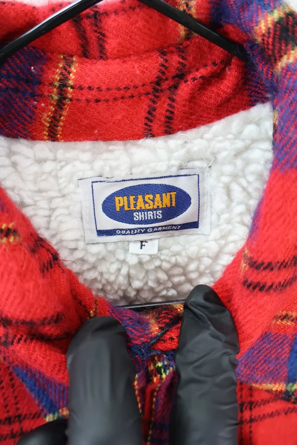 PLEASANT 체크 패턴 기모 셔츠 상품이미지5