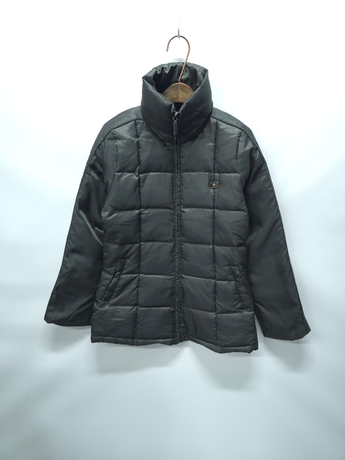 SYSTEM(시스템) 카키 퀼팅 패딩 여성 패딩점퍼 상품이미지1