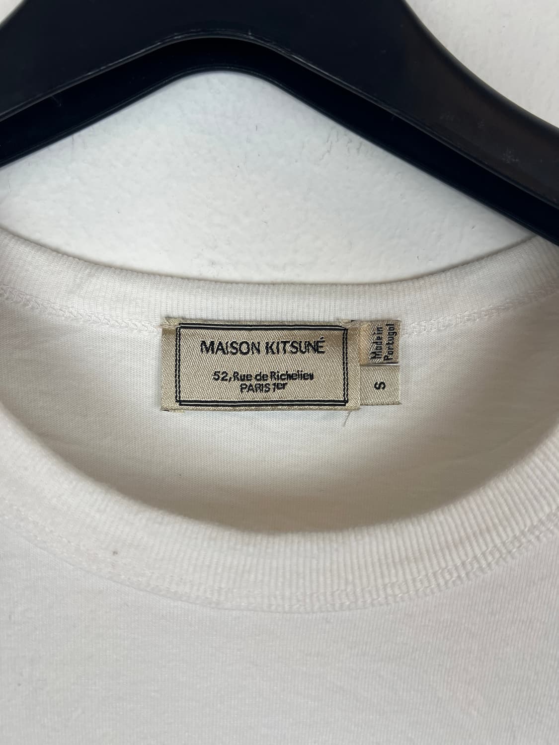 메종키츠네 트리컬러 폭스 패치 포켓 티셔츠 S 상품이미지3