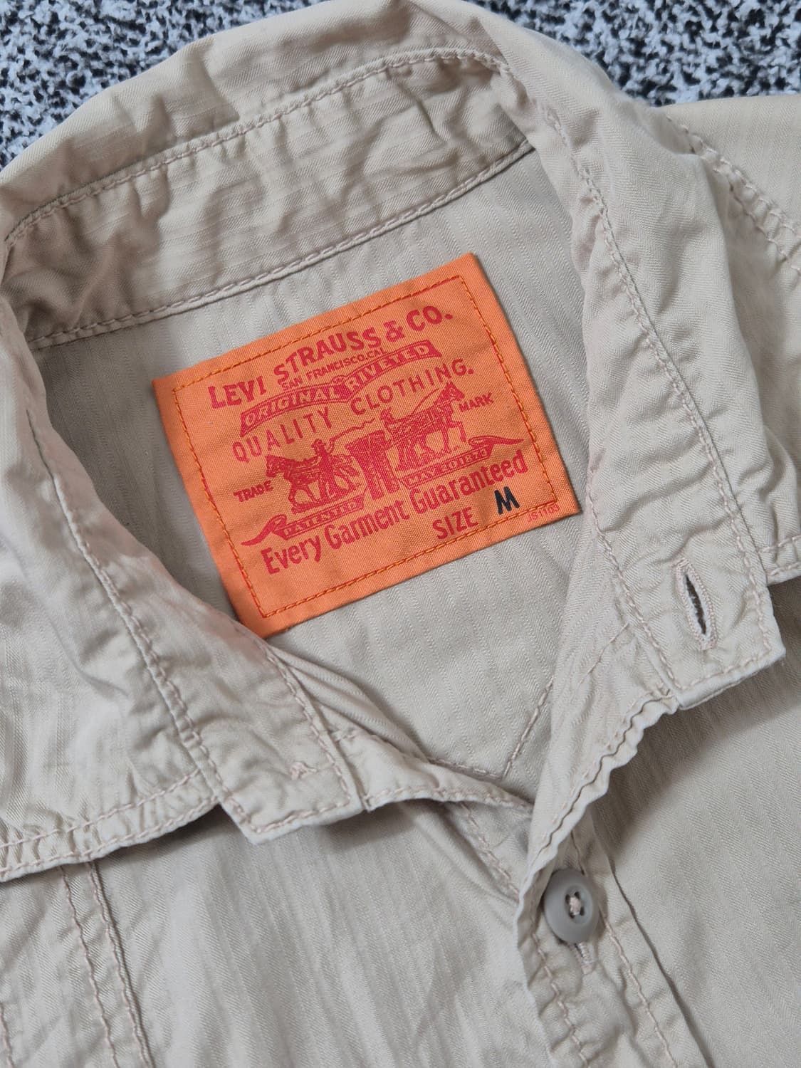 빈티지9. 리바이스 Levi's 베이지 포포켓 밀리터리 셔츠 자켓 상품이미지3