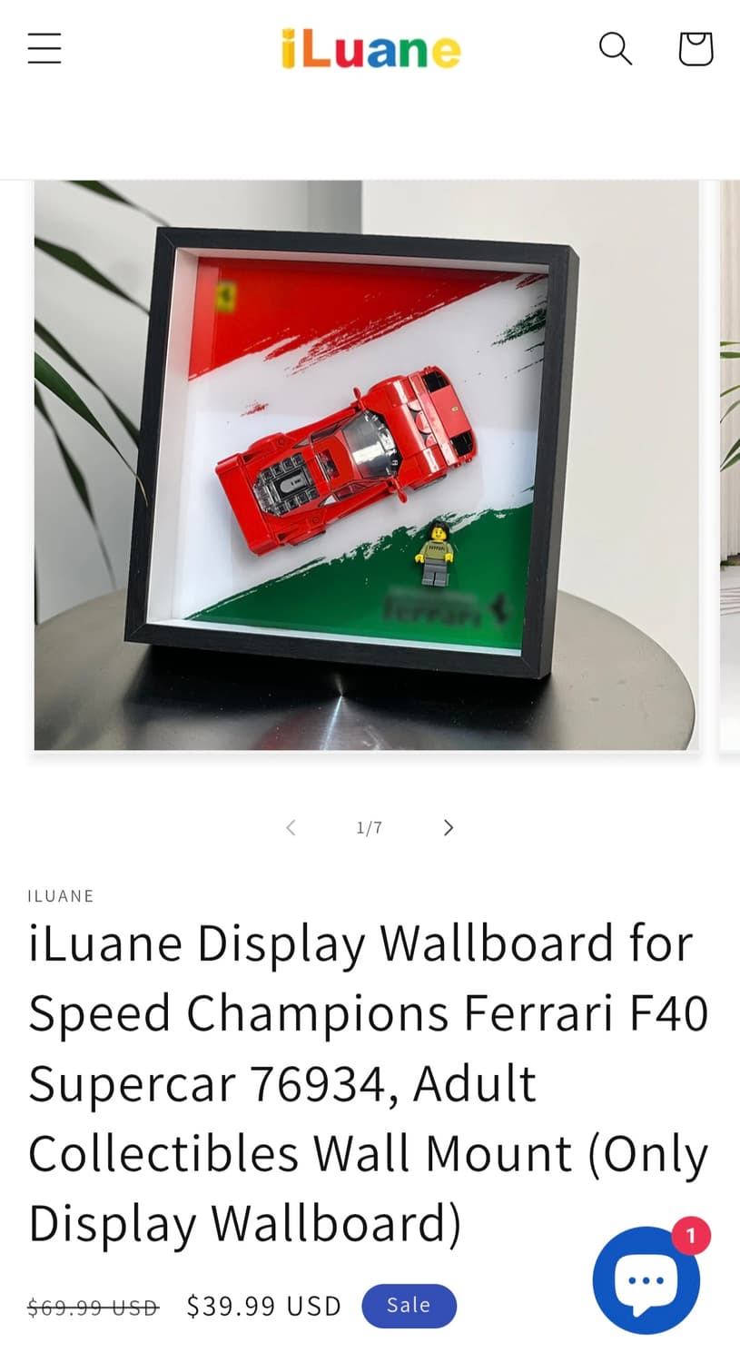 레고 76934 F40 디스플레이 월보드 장식장 판매합니다 상품이미지3