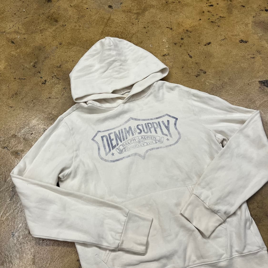 폴로 데님앤서플라이 화이트 후드티 상품이미지1