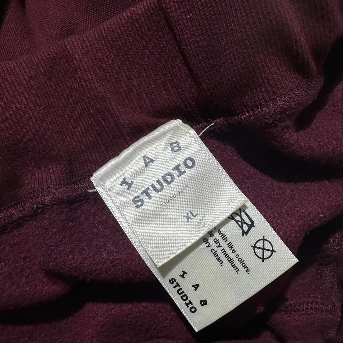 아이앱 스튜디오 스웨트 조거 팬츠 버건디 포 웍스아웃 상품이미지6