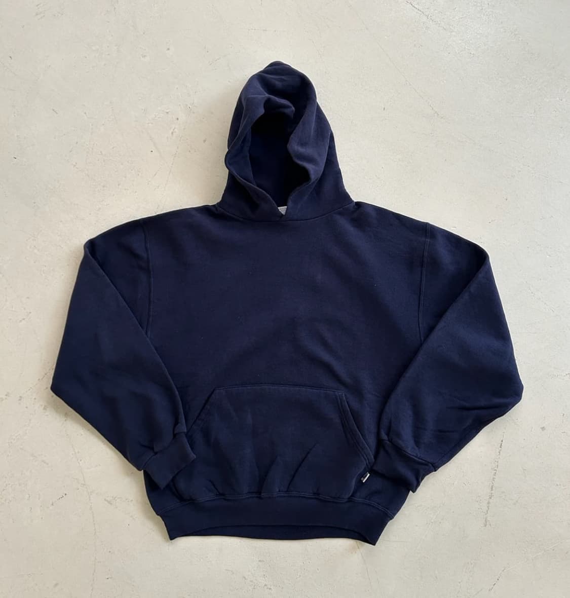 90's Vtg Russell navy hoodie sweat 상품이미지1