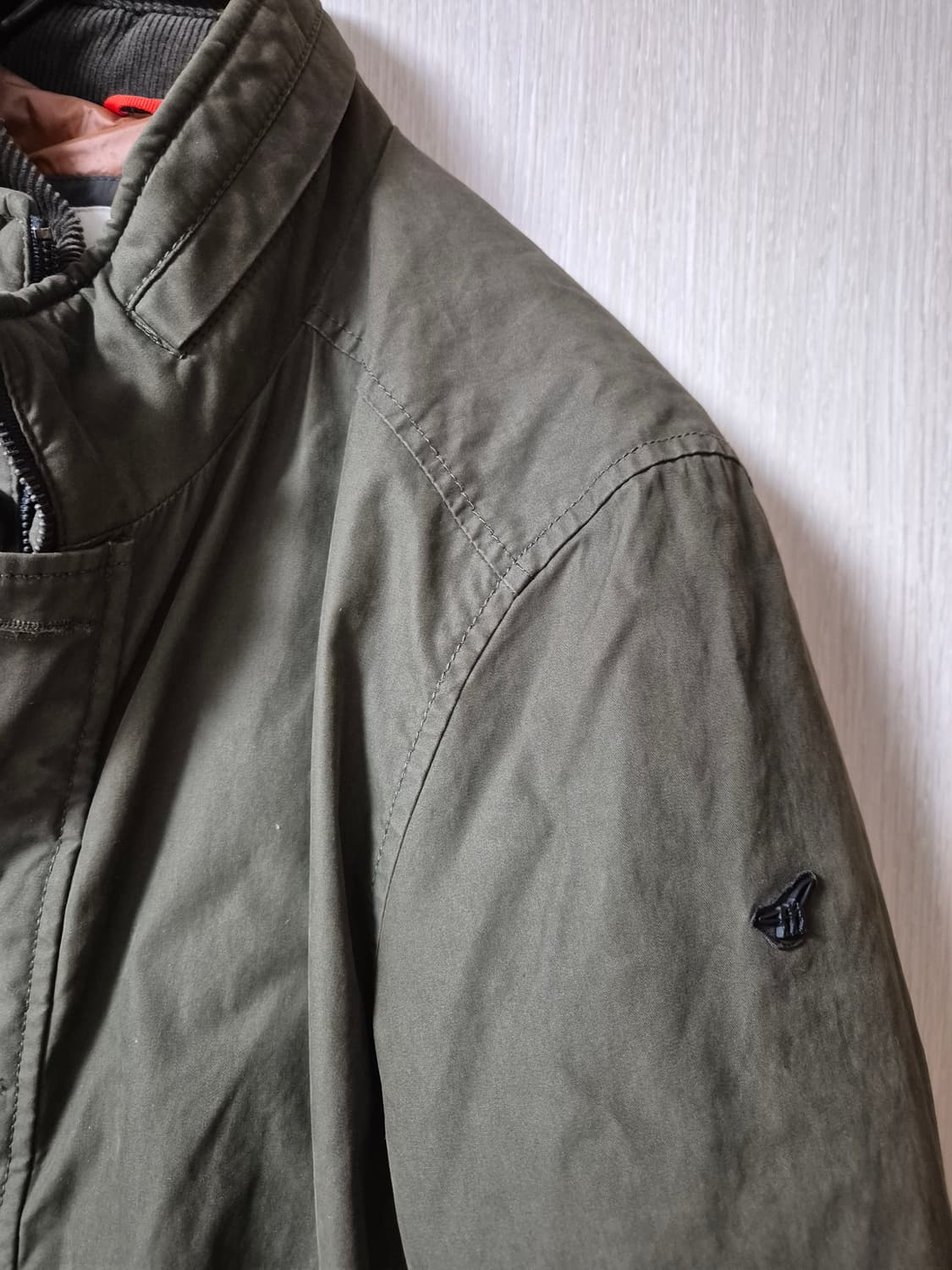 (21년) 새제품 헨리코튼 싱글코트 구스다운  카키 야상 점퍼 상품이미지3