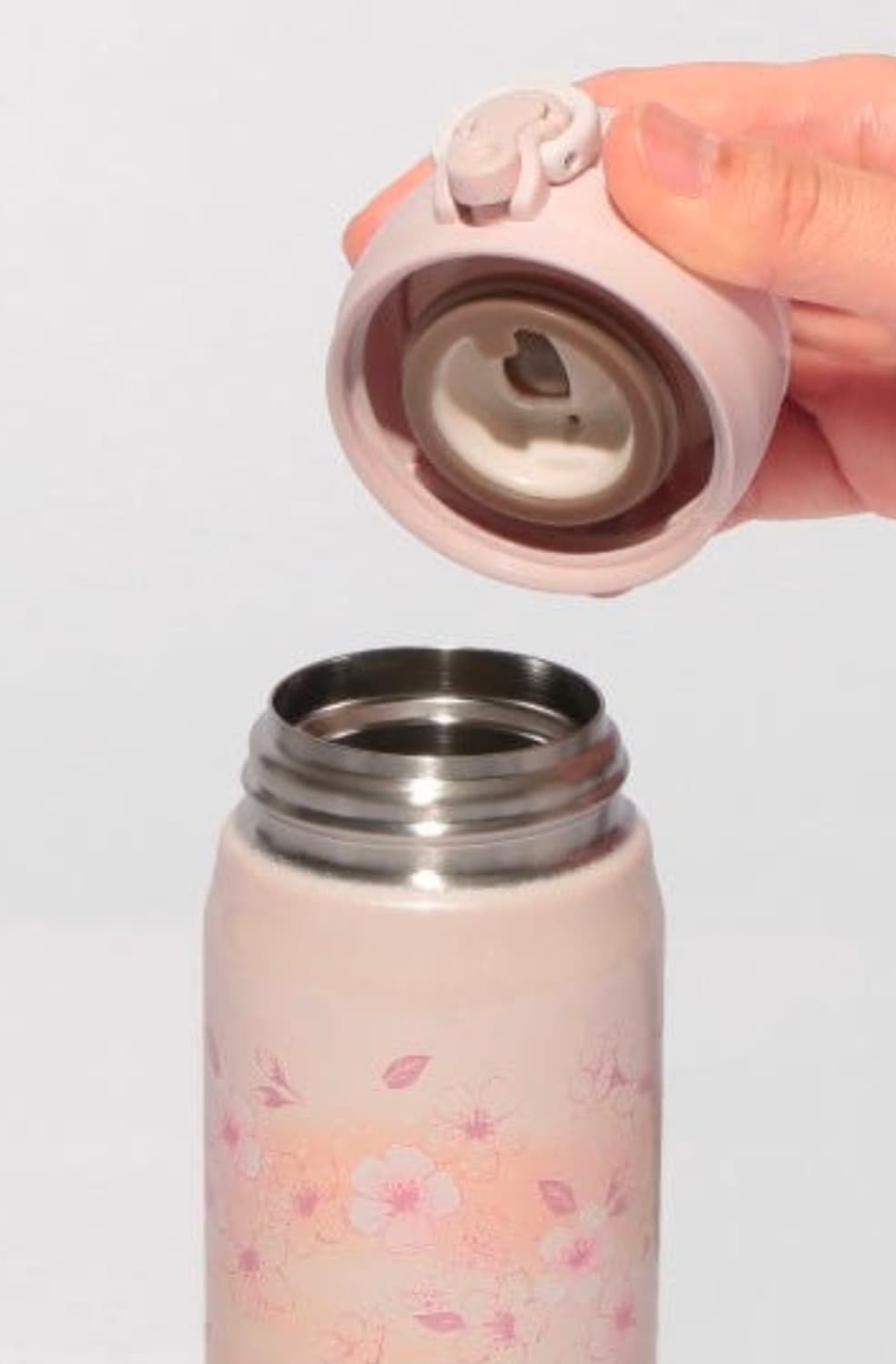 일본 스타벅스 사쿠라 2026 핸디 보틀 핑크 베이지 텀블러 500ml 상품이미지3