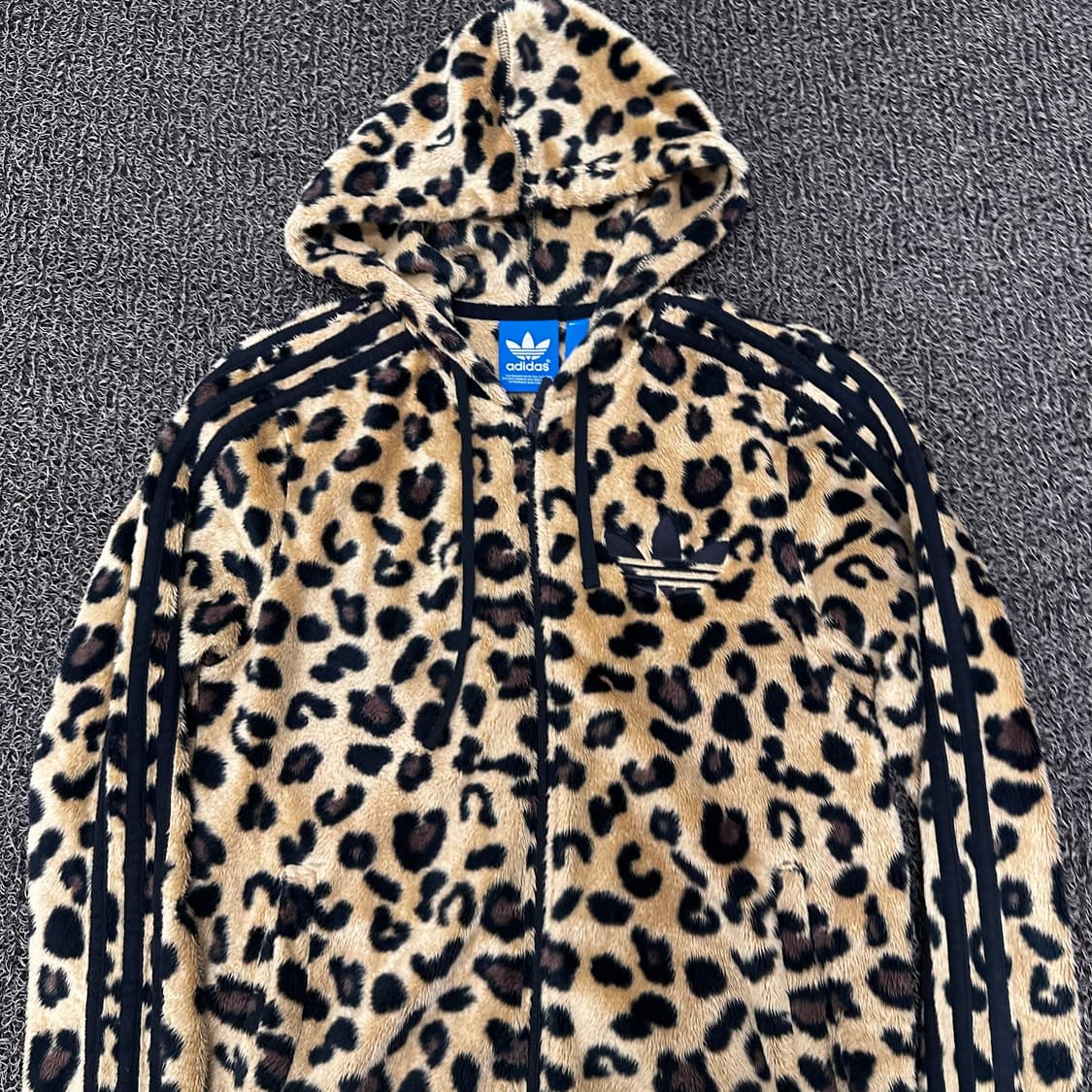 아디다스 파이어버드 레오파드 호피 후드 집업 85(XS) 상품이미지2
