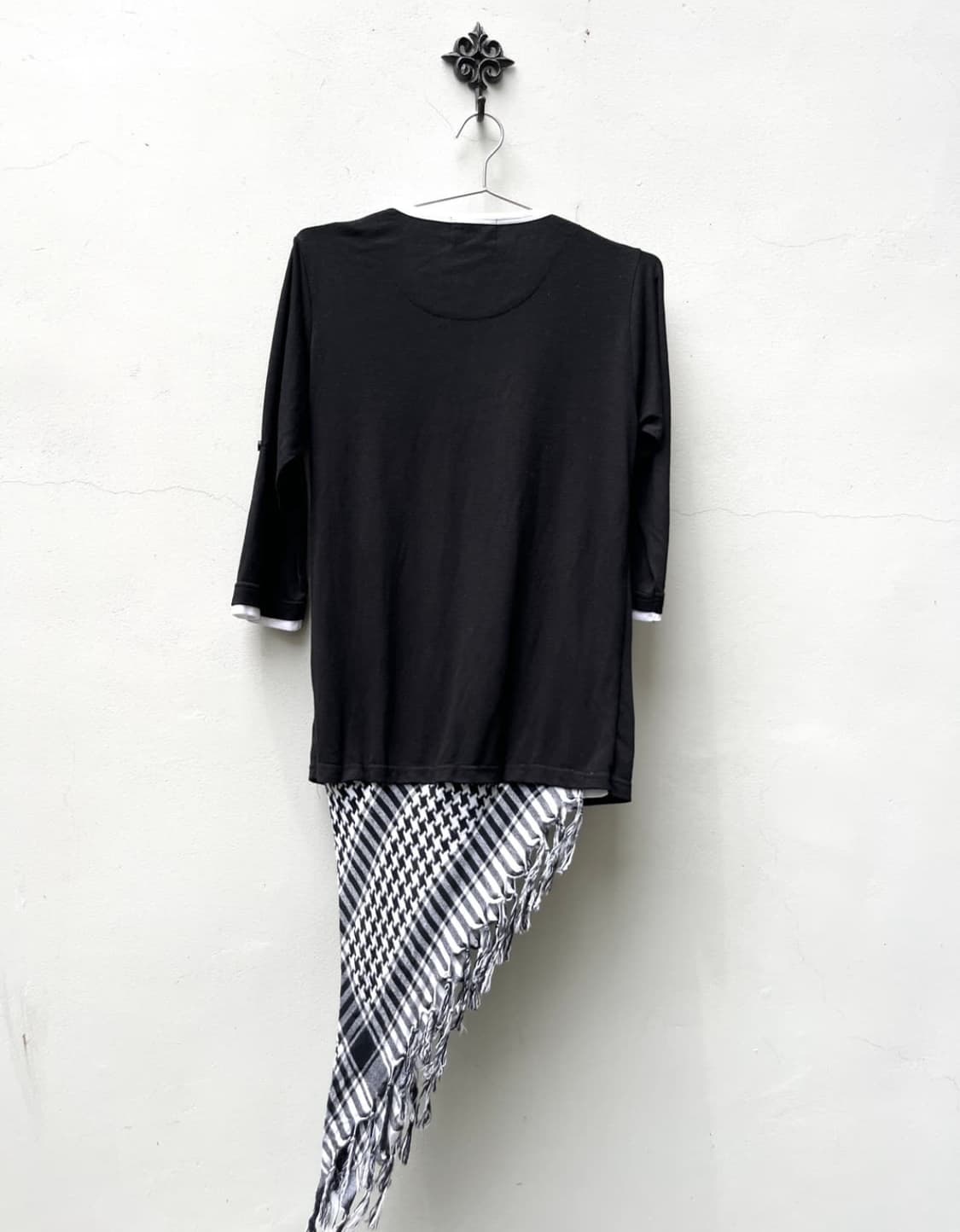 Beamere scarf layered drape top 상품이미지3