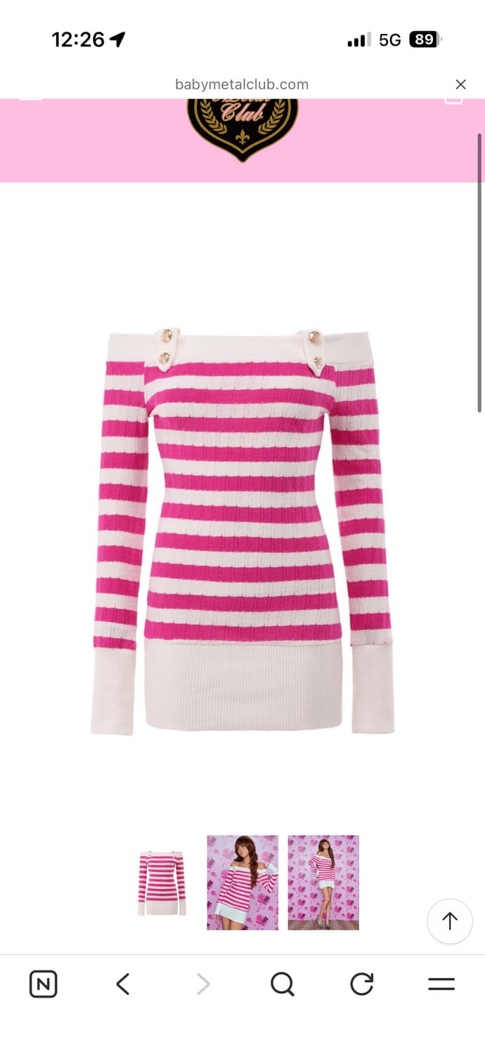 베이비메탈클럽 베메클 사샤 니트 미니 드레스  상품이미지1