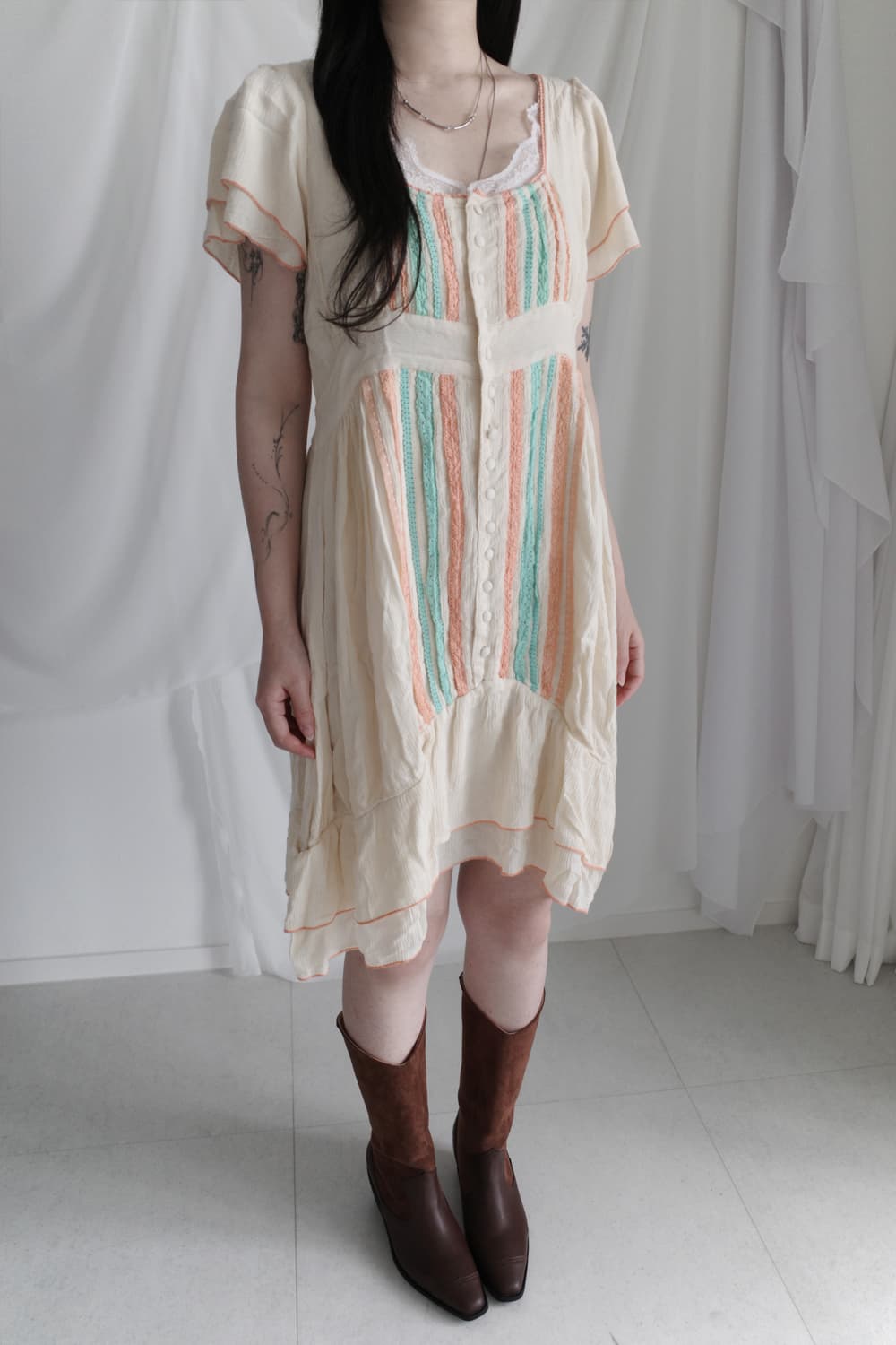 stripe tape one-piece 상품이미지7